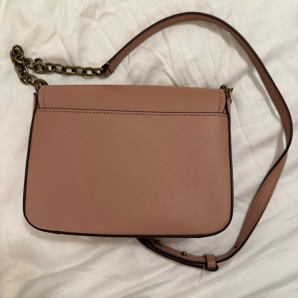 Lauren Ralph Lauren Blush Pink Turnlock Crossbody Bag – Chain Strap - Picture 3 of 6